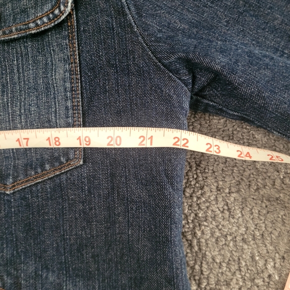 Calvin klein men's denim jacket jeans sz XL fur dark wash button up long sleev - Picture 9 of 14